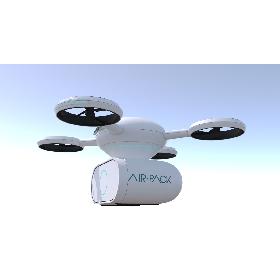 Delivery Dron Quadrocopter Concept